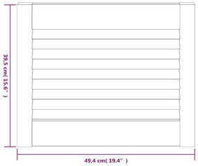 Porta de armário 4 pcs design de persiana pinho maciço branco