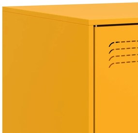 Móvel de TV 67x39x44 cm aço amarelo mostarda