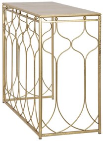 MESA CONSOLA ARAB 96,5X41X78 CM DOURADO