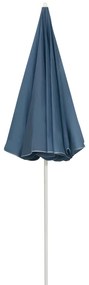 Guarda-sol de praia 240 cm azul