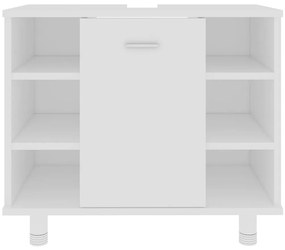 Armário de casa de banho 60x32x53,5 cm derivados madeira branco