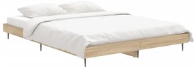 Estrutura cama s/ colchão derivados de madeira carvalho sonoma