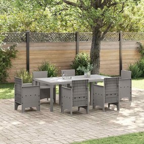 Mesa de Jardim vidaXL Cinzento-claro 200x100x73 cm Polirattan