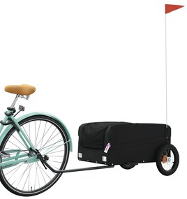 Reboque para bicicleta 30 kg ferro preto