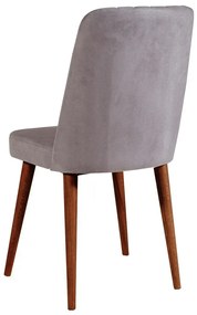Conjunto de Mesa de Jantar Extensível Vina – Nogueira e Cinza – Mesa: