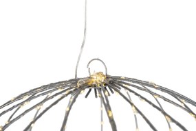 Luminária de Natal suspensa bola branca 60cm incl. LED com temporizador IP44 - Nobi