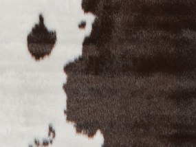 Tapete em pele sintética de vaca castanha e branca 150 x 200 cm BOGONG Beliani