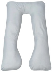 Almofada de gravidez 90 x 145 cm cinzento