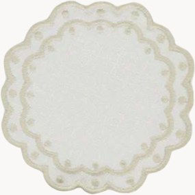 Base para copos com bordado Bolinhas
