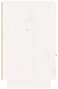 Mesas de cabeceira 2 pcs 40x34x55 cm pinho maciço branco