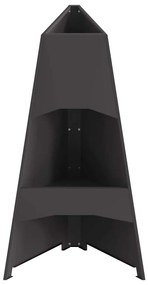 Fogueira Pyramid vidaXL Preta 50x45x95 cm Aço
