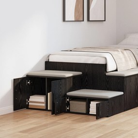 Armário de Armazenamento vidaXL Preto 108x41x40 cm em Madeira Intermed