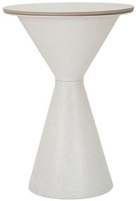 Mesa de Centro White Double - Base de Ferro e Topo Cerâmico Branco - Ø