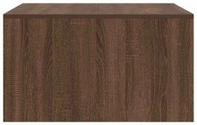 Mesa de centro com gavetas 70,5x70x40 cm carvalho castanho