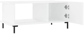 Mesa de centro 90x50x40 cm madeira processada branco