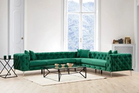 Sofá de Canto Como – Verde – 310x70x270 cm