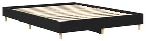 Estrutura de Cama Carvalho Preto 150x200 cm Madeira Engenharia