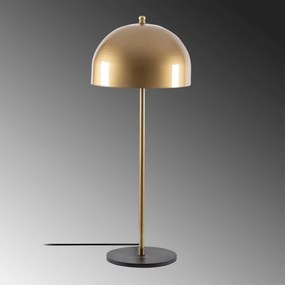 Candeeiro de Mesa Can – Dourado e Preto – 24 x 24 cm