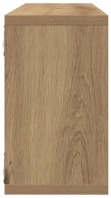 Prateleiras de parede vidaXL 4 pcs Carvalho Artesanal 80x15x26 cm Made