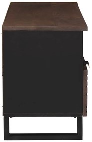 Armário de TV 100x33.5x46 cm em madeira sólida e engenheirada