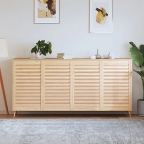 vidaXL Portas de armário 4 pcs com design de persiana pinho maciço