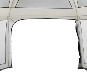 Tenda para piscina c/ mosca amovível e paredes de rede cinzento