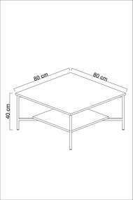 Conjunto de Mobiliário de Sala – Black Line Set – Antracite e Preto