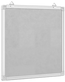 Quadro branco magnético 60x60x1,7 cm alumínio