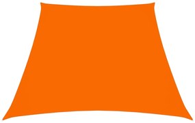 vidaXL Para-sol estilo vela tecido oxford trapézio 3/4x3 m laranja