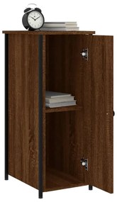 Mesa cabeceira 32x42x80 cm derivados madeira carvalho castanho