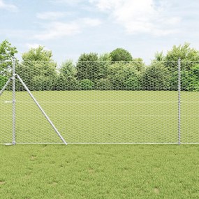 Cerca Hexagonal vidaXL 1,2x10 m Aço Galvanizado