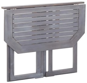Mesa de varanda dobrável 90x50x74 cm madeira de acácia maciça
