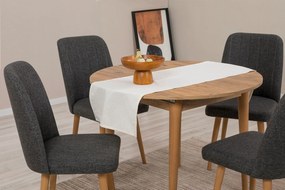 Conjunto de Mesa de Jantar Extensível e Cadeiras Vina – Pinho Atlântic