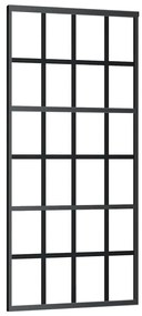 Porta deslizante c/ conj. ferragens 90x205cm vidro ESG preto