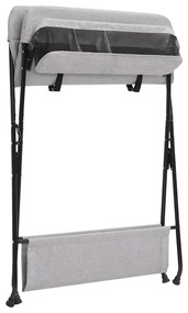 Mesa muda-fraldas ferro cinzento-claro