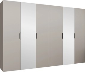 Roupeiro Hartford 518, Caxemira, 202x300x50cm, 219 kg, Portas para roupeiro: Com dobradiças, Número de prateleiras: 4, Número de prateleiras: 4
