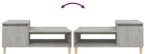 Mesa de centro 100x50x45 cm derivados madeira cinzento cimento