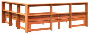 Cama com estante sem colchão 180x200 cm pinho maciço