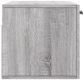Armário parede 80x36,5x35 cm derivados de madeira cinza sonoma