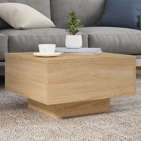 Mesa de centro 55x55x31 cm derivados de madeira carvalho sonoma