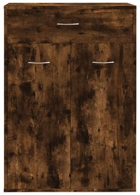 Sapateira 60x35x84 cm derivados de madeira carvalho fumado