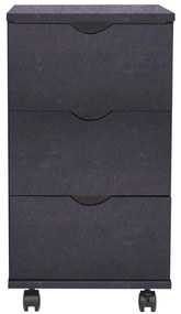 Unidade de gavetas 33x45x60 cm preto