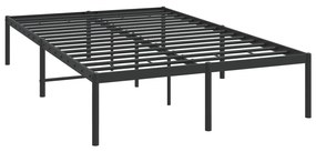 Estrutura de cama 135x190 cm metal preto