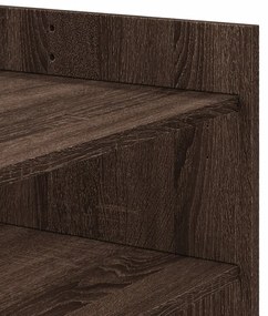 Mesa de centro 80x50x50 cm derivados madeira carvalho castanho