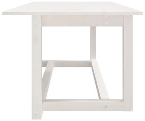 Mesa de centro 110x55x45 cm madeira de pinho maciça branco