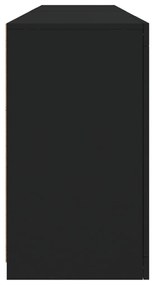 Aparador com luzes LED 164x37x67 cm preto