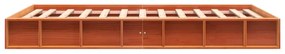 Cama sem colchão 120x190 cm madeira pinho maciça castanho-mel