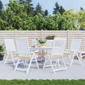 vidaXL Almofadões p/ cadeiras de jardim 6 pcs tecido oxford bege