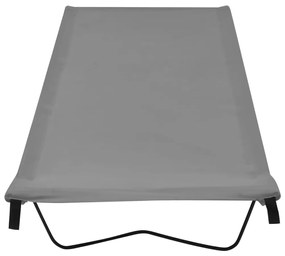 Cama de campismo 180x60x19 cm tecido oxford e aço cinzento