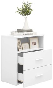 Mesas de cabeceira 2 pcs 50x32x60 cm branco